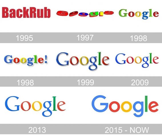 Google logo geschichte