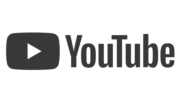 Schwarzes YouTube-Logo