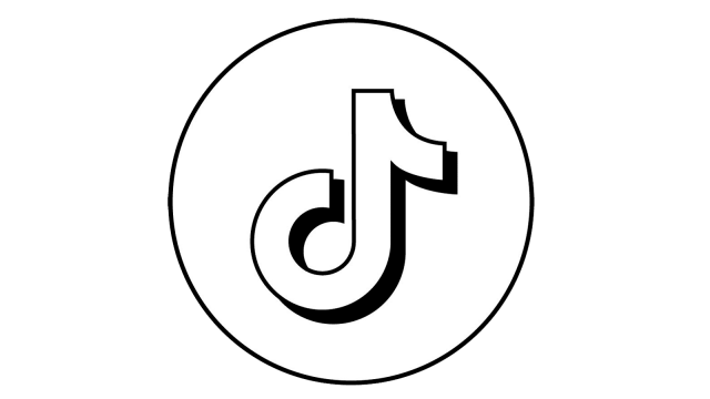 weißes Tiktok-Logo