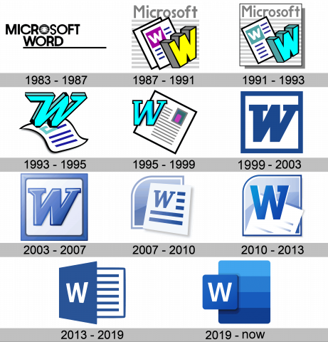 Microsoft Word Logo Geschichte