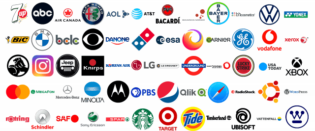 Top-60 der berühmtesten Logos mit einem Kreis