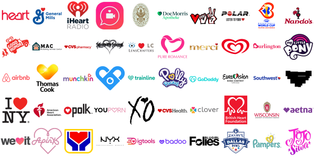 Die bekanntesten Logos mit Herz