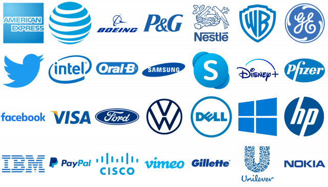 Die berühmtesten Logos in Blau