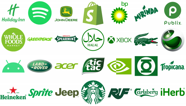 Die berühmtesten Logos in Grün