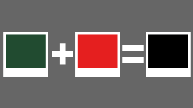 Rot + Grün = Schwarz